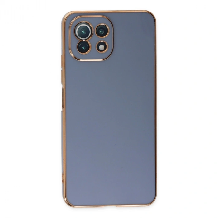 Xiaomi Mi 11 Lite Kılıf Volet Silikon - Mavi