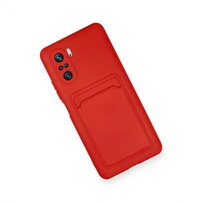 Xiaomi Mi 11i Kılıf Kelvin Kartvizitli Silikon - Kırmızı