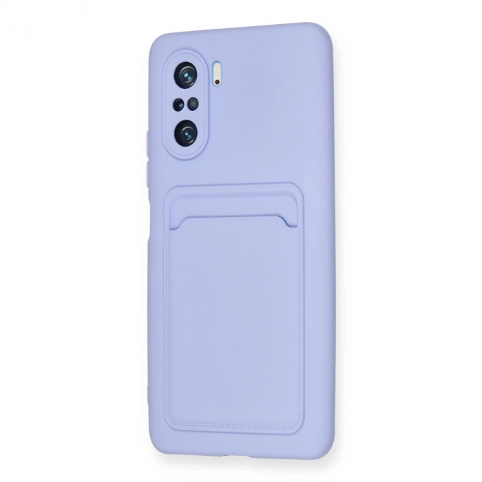 Xiaomi Mi 11i Kılıf Kelvin Kartvizitli Silikon - Lila