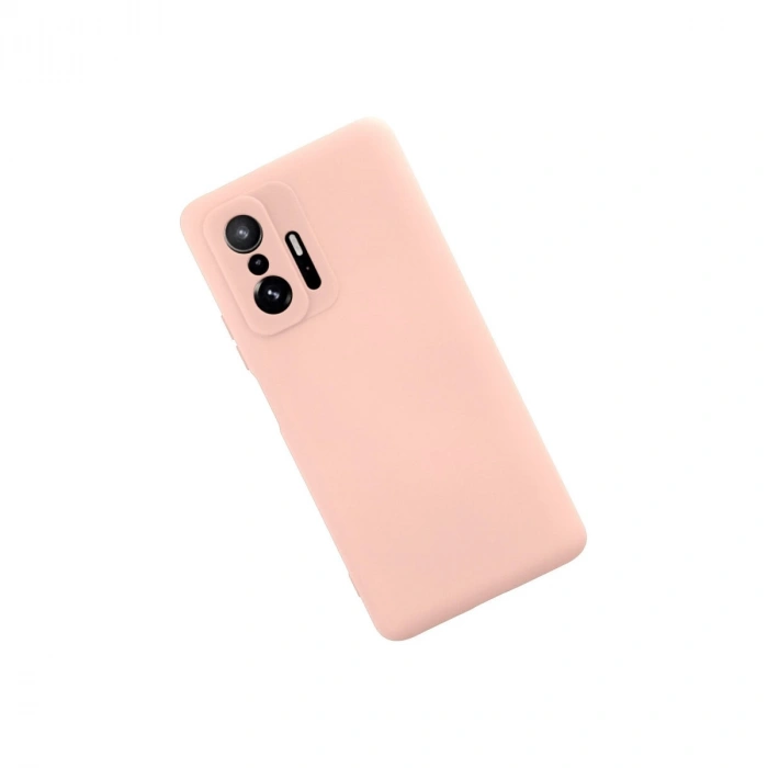 Xiaomi Mi 11t Pro Kılıf Nano İçi Kadife Silikon - Pudra