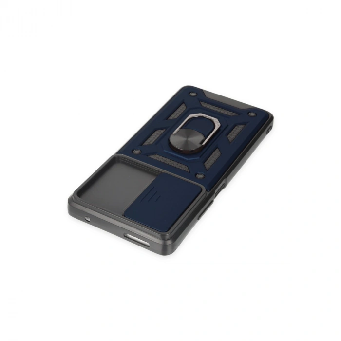 Xiaomi Mi 11t Pro Kılıf Pars Lens Yüzüklü Silikon - Lacivert