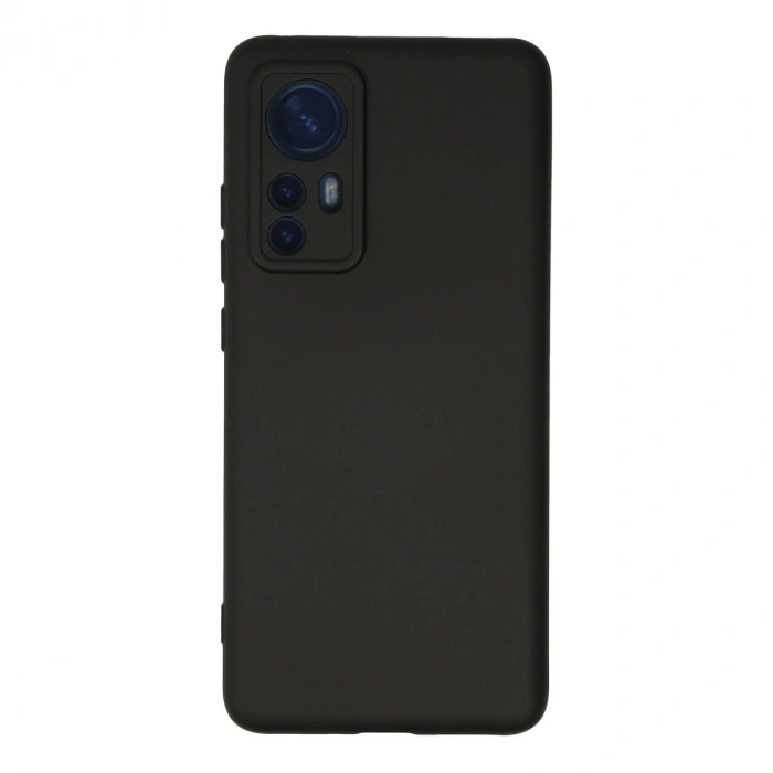 Xiaomi Mi 12 Kılıf Nano İçi Kadife Silikon - Siyah