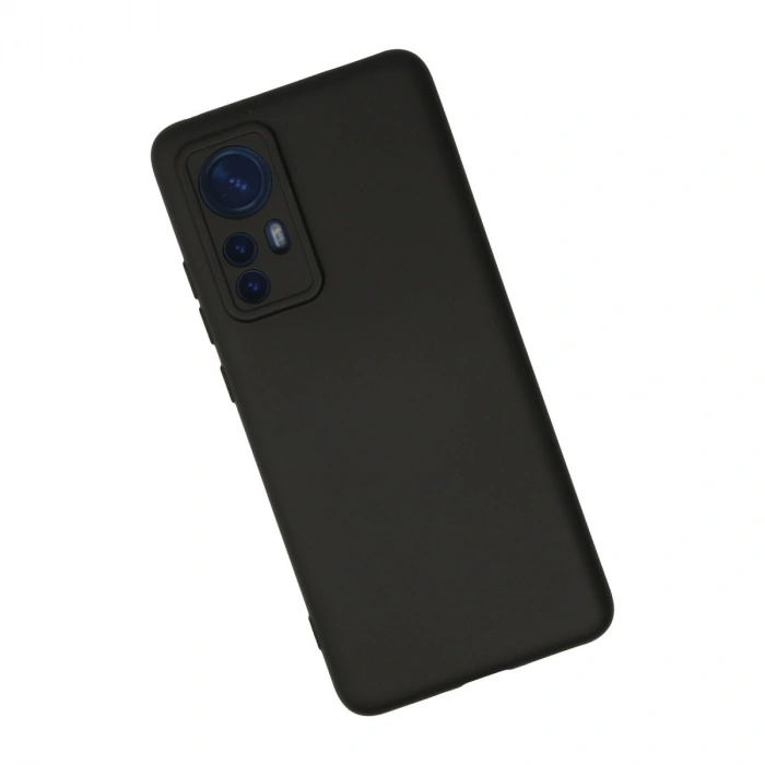 Xiaomi Mi 12 Kılıf Nano İçi Kadife Silikon - Siyah