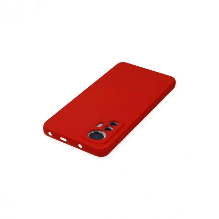 Xiaomi Mi 12 Lite Kılıf Nano İçi Kadife Silikon - Kırmızı
