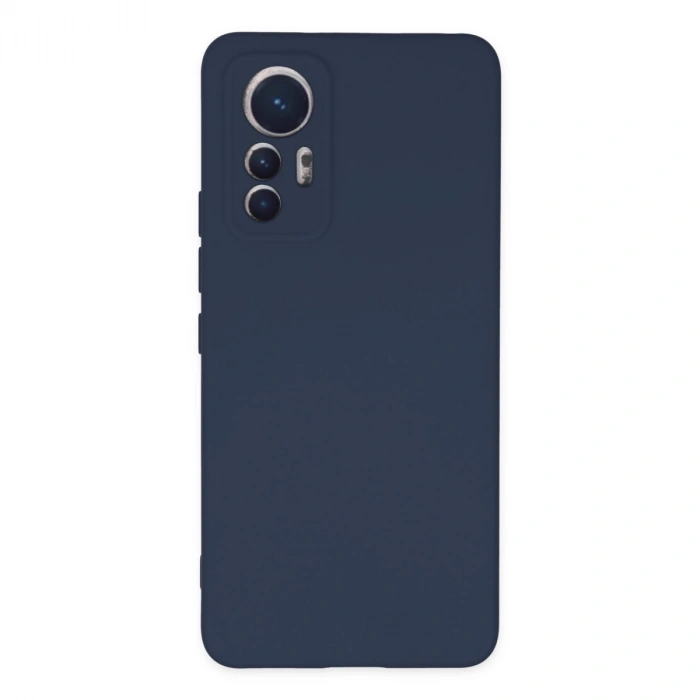 Xiaomi Mi 12 Lite Kılıf Nano İçi Kadife Silikon - Lacivert