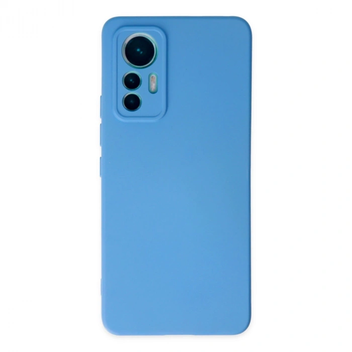 Xiaomi Mi 12 Lite Kılıf Nano İçi Kadife Silikon - Mavi
