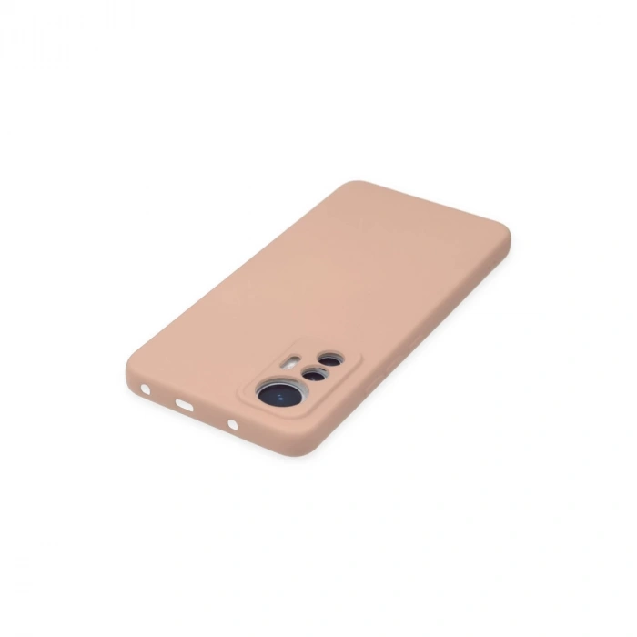 Xiaomi Mi 12 Lite Kılıf Nano İçi Kadife Silikon - Pudra