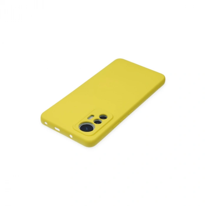 Xiaomi Mi 12 Lite Kılıf Nano İçi Kadife Silikon - Sarı