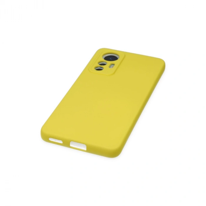 Xiaomi Mi 12 Lite Kılıf Nano İçi Kadife Silikon - Sarı