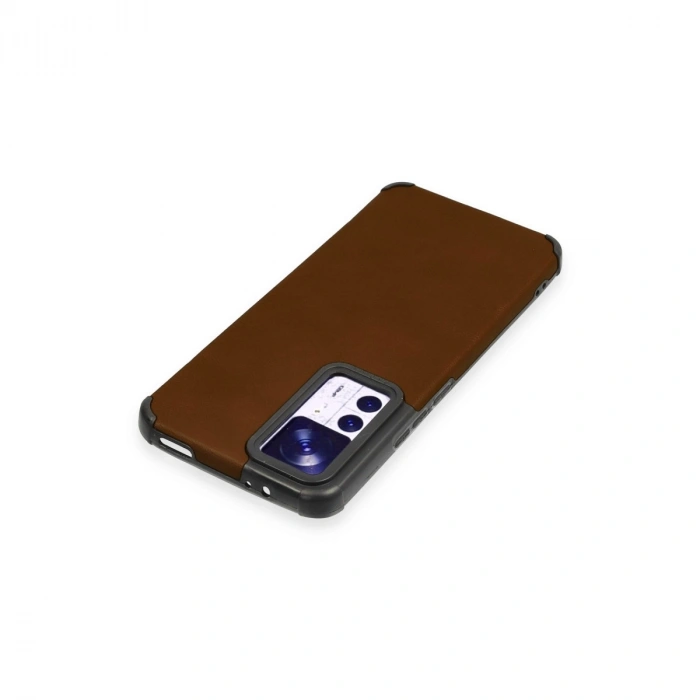 Xiaomi Mi 12t Kılıf Loop Deri Silikon - Kahverengi