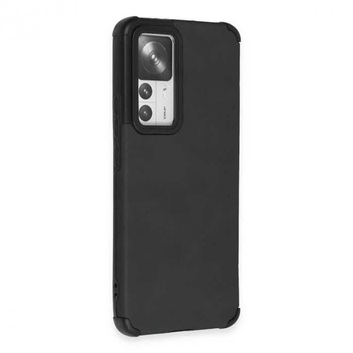 Xiaomi Mi 12t Kılıf Loop Deri Silikon - Siyah