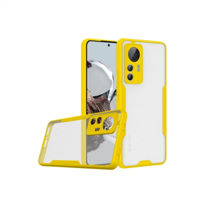 Xiaomi Mi 12t Kılıf Platin Silikon - Sarı