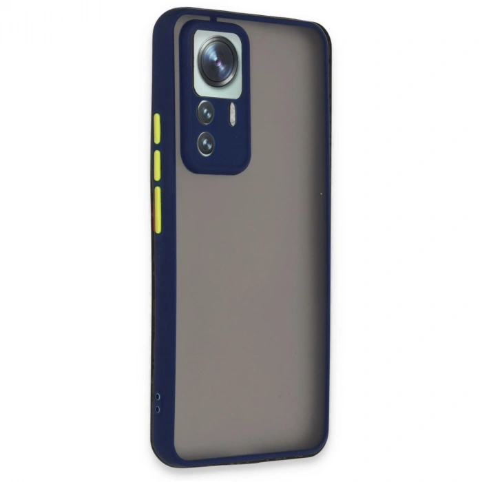 Xiaomi Mi 12t Pro Kılıf Montreal Silikon Kapak - Lacivert