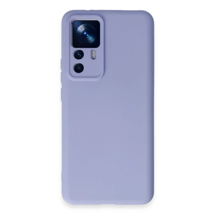 Xiaomi Mi 12t Pro Kılıf Nano İçi Kadife Silikon - Lila