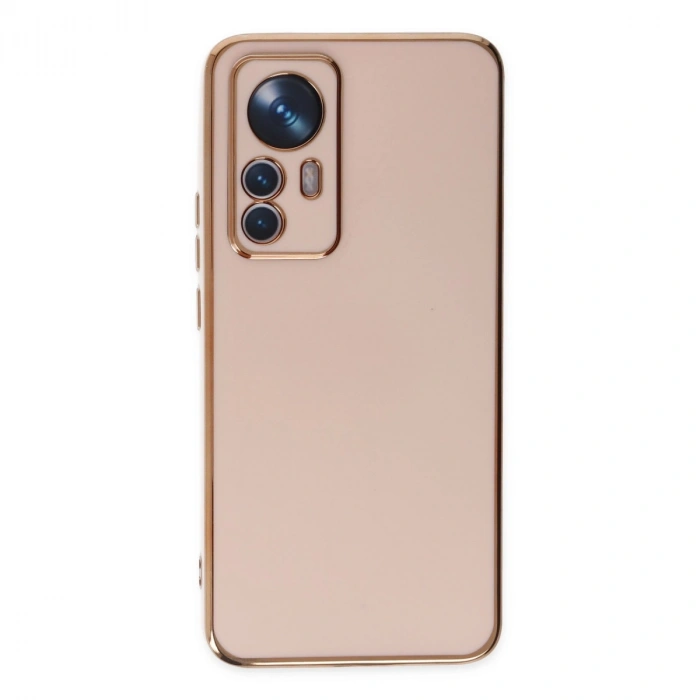 Xiaomi Mi 12t Pro Kılıf Volet Silikon - Pembe