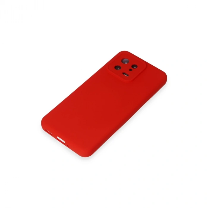 Xiaomi Mi 13 Kılıf Nano İçi Kadife Silikon - Kırmızı