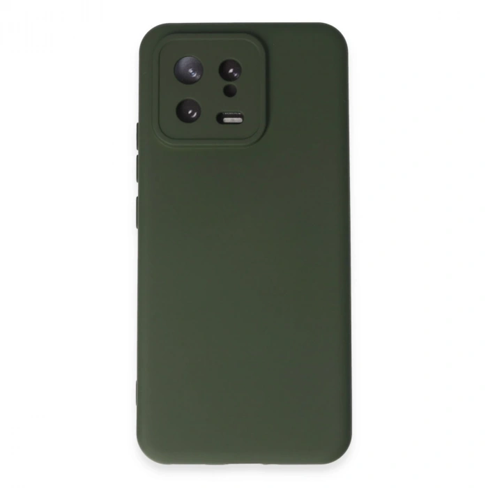 Xiaomi Mi 13 Kılıf Nano İçi Kadife Silikon - Koyu Yeşil