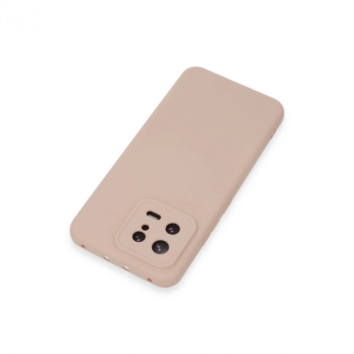 Xiaomi Mi 13 Kılıf Nano İçi Kadife Silikon - Pudra