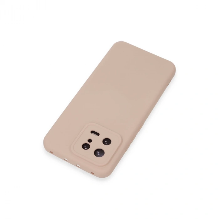 Xiaomi Mi 13 Kılıf Nano İçi Kadife Silikon - Pudra