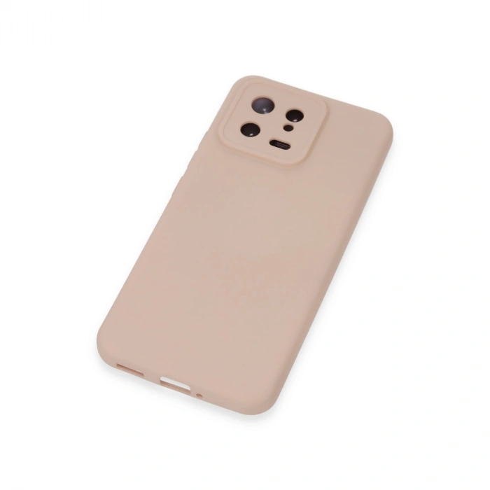 Xiaomi Mi 13 Kılıf Nano İçi Kadife Silikon - Pudra