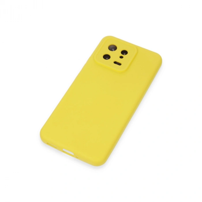 Xiaomi Mi 13 Kılıf Nano İçi Kadife Silikon - Sarı