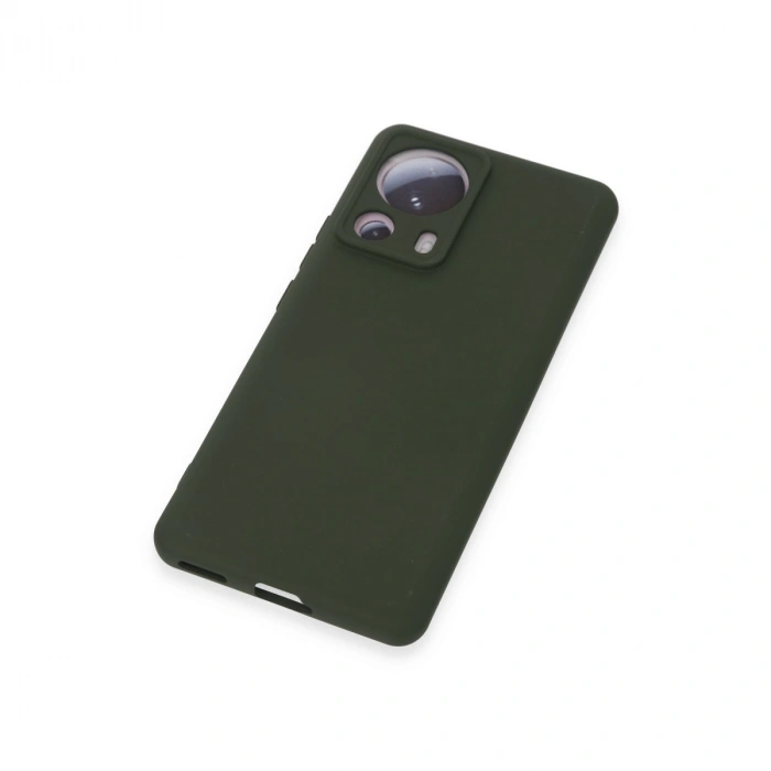 Xiaomi Mi 13 Lite Kılıf Nano İçi Kadife Silikon - Koyu Yeşil