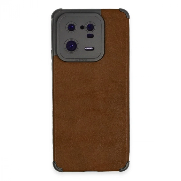 Xiaomi Mi 13 Pro Kılıf Loop Deri Silikon - Kahverengi