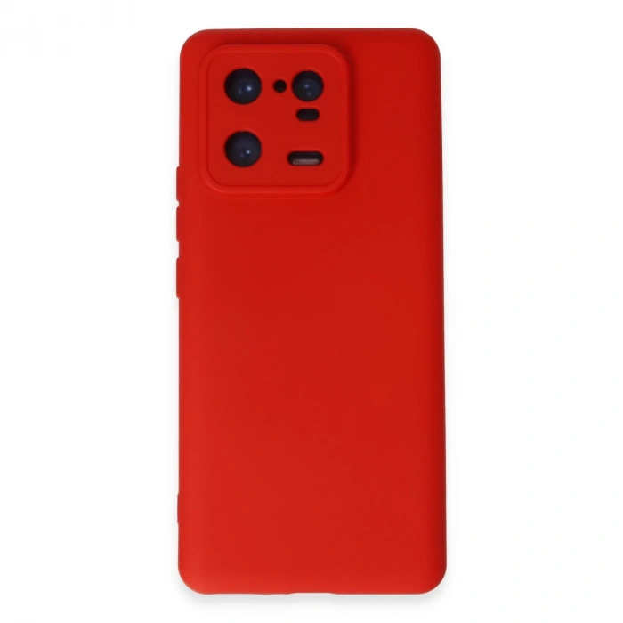 Xiaomi Mi 13 Pro Kılıf Nano İçi Kadife Silikon - Kırmızı