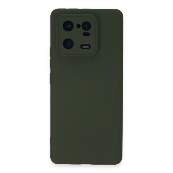 Xiaomi Mi 13 Pro Kılıf Nano İçi Kadife Silikon - Koyu Yeşil
