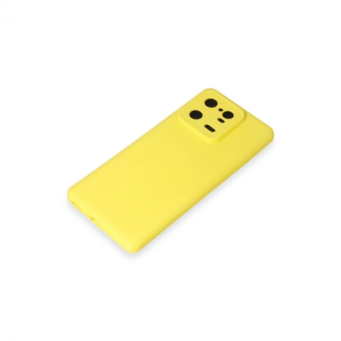Xiaomi Mi 13 Pro Kılıf Nano İçi Kadife Silikon - Sarı