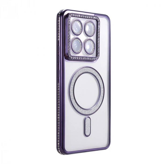 Xiaomi Mi 14t Pro Joke Simli Magneticsafe Kılıf - Derin Mor