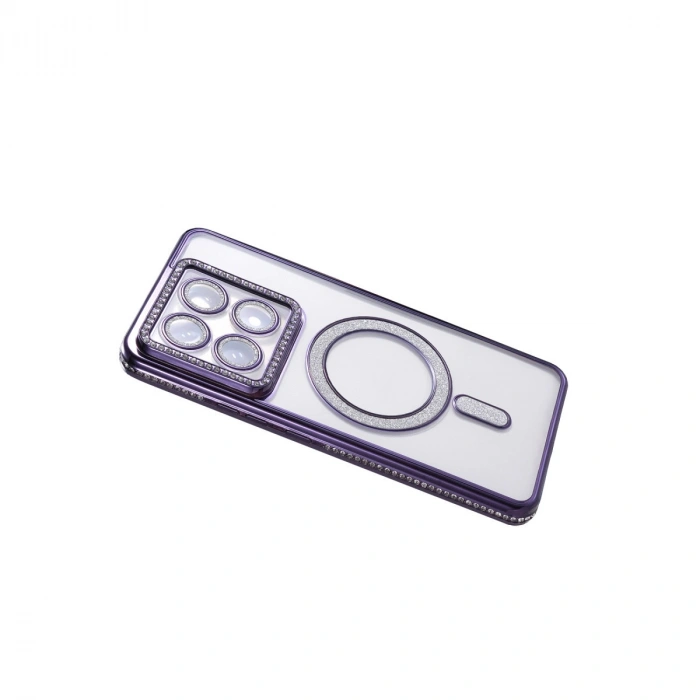 Xiaomi Mi 14t Pro Joke Simli Magneticsafe Kılıf - Derin Mor