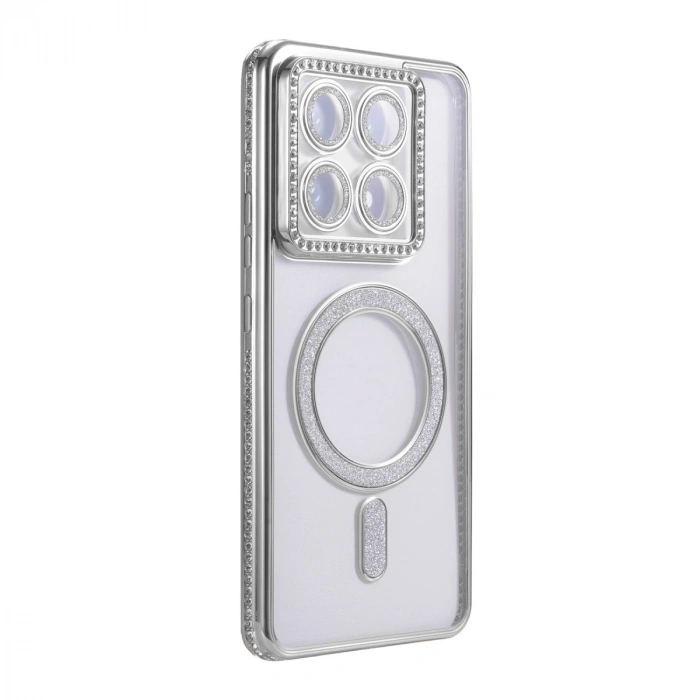 Xiaomi Mi 14t Pro Joke Simli Magneticsafe Kılıf - Gümüş