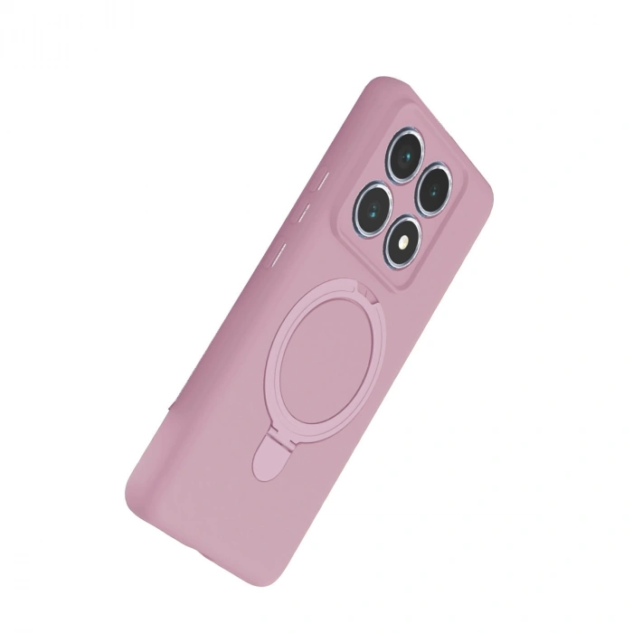 Xiaomi Mi 14t Pro Regal Magsafe Standlı Kapak - Açık Pembe
