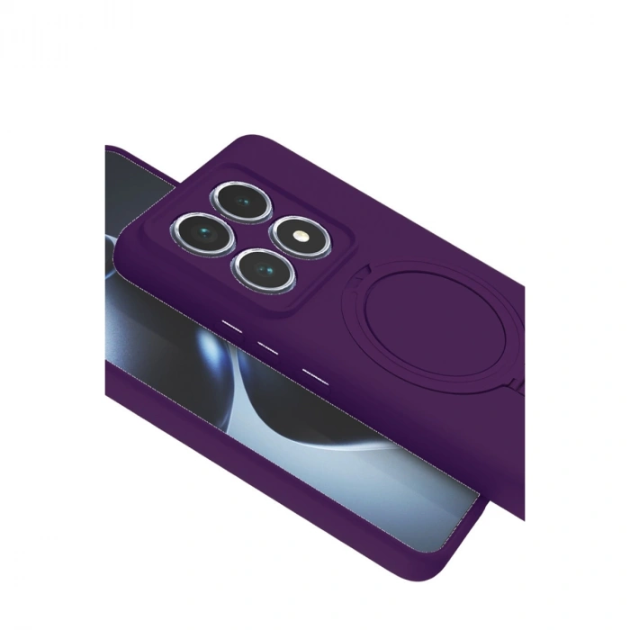 Xiaomi Mi 14t Pro Regal Magsafe Standlı Kapak - Derin Mor