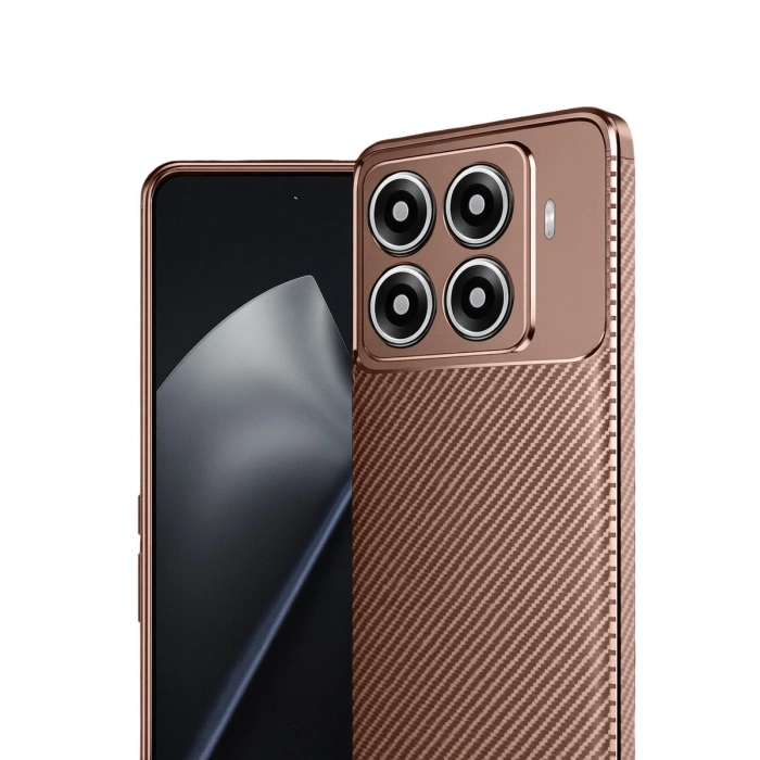 Xiaomi Mi 15t Pro Auto Focus Karbon Kapak - Kahverengi