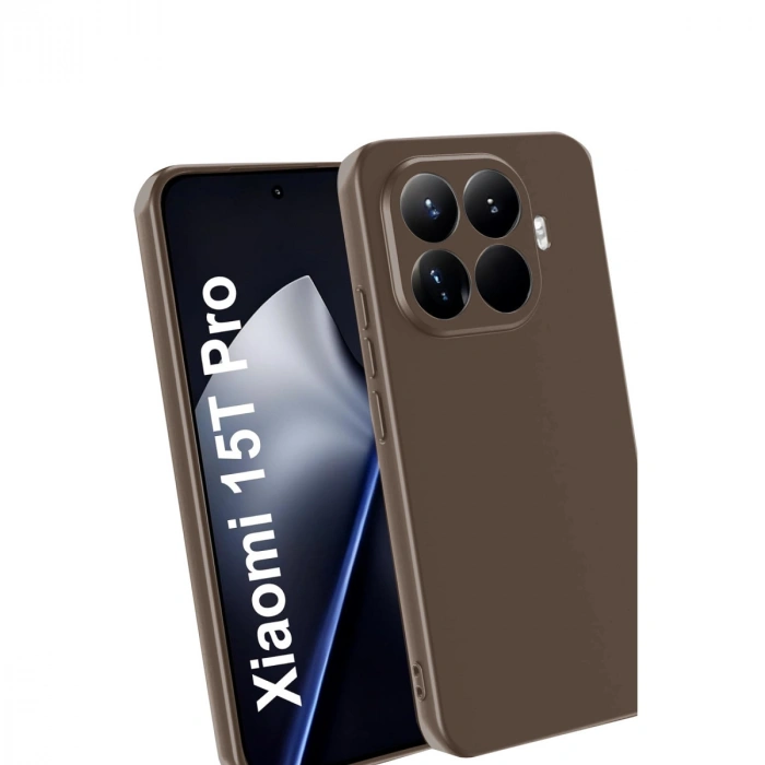 Xiaomi Mi 15t Pro First Silikon - Kahverengi
