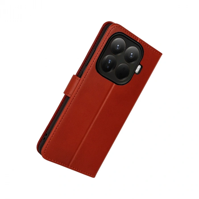 Xiaomi Mi 15t Pro Trend S Plus Kapaklı Kılıf - Kırmızı