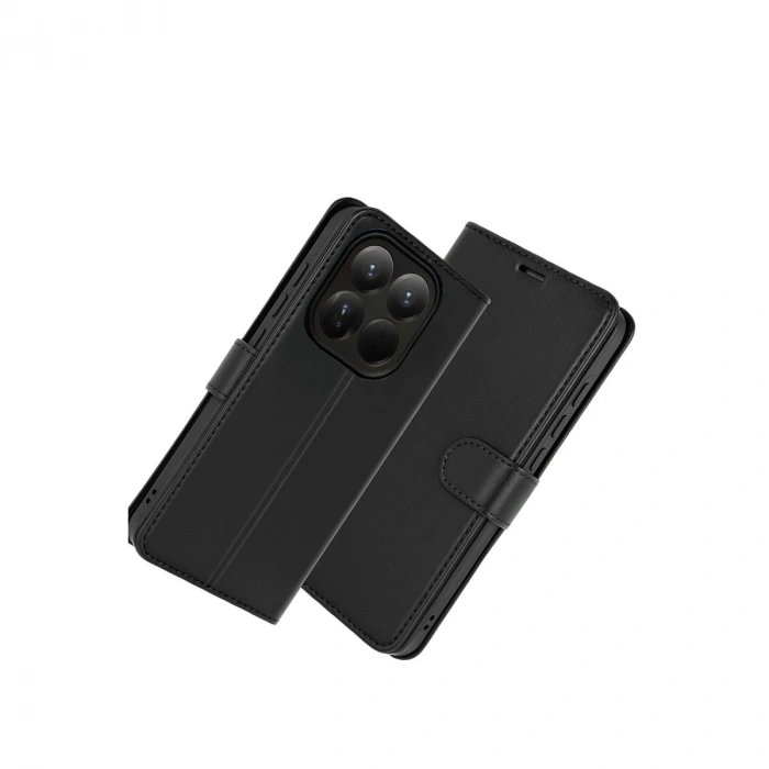 Xiaomi Mi 15t Trend S Plus Kapaklı Kılıf - Siyah