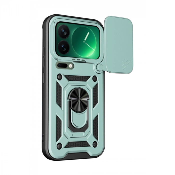 Xiaomi Mi 17 Pro Max Pars Lens Yüzüklü Silikon - Yeşil