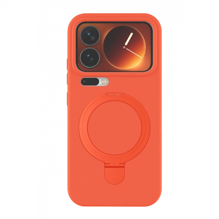 Xiaomi Mi 17 Pro Max Regal Magsafe Standlı Kapak - Turuncu