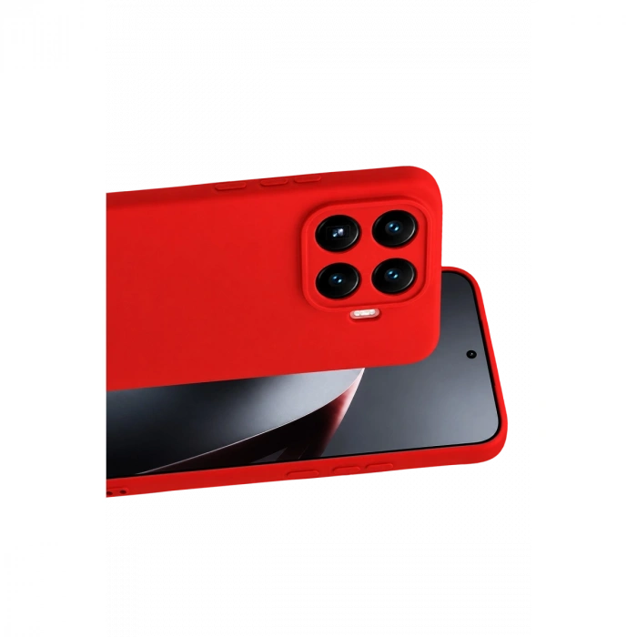 Xiaomi Mi 17t Nano İçi Kadife Silikon - Kırmızı