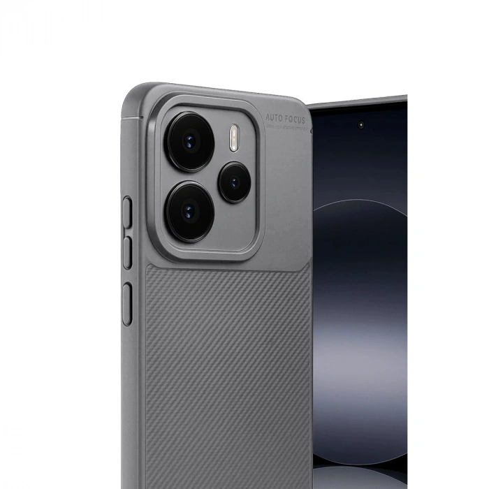 Xiaomi Note 14 5g Auto Focus Karbon Kapak - Gri