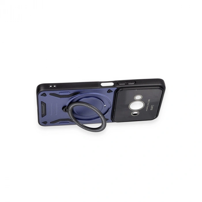 Xiaomi Poco C61 Kılıf Joy Lens Standlı Kapak - Kırmızı