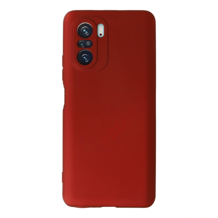 Xiaomi Poco F3 Kılıf First Silikon - Kırmızı