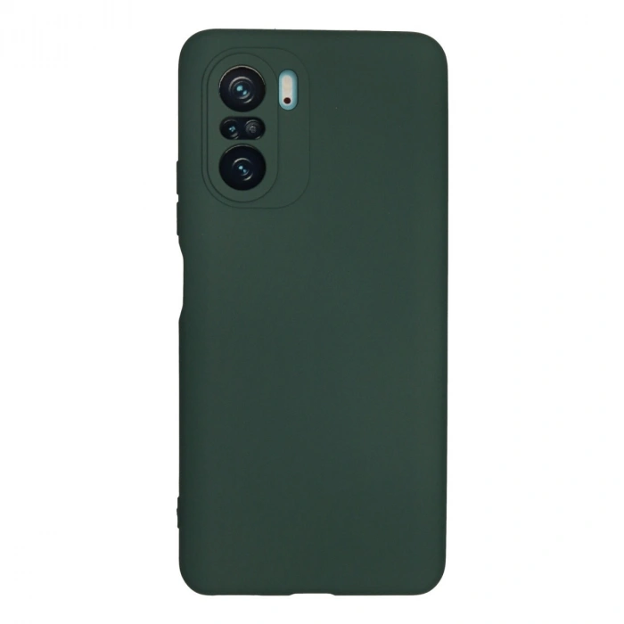 Xiaomi Poco F3 Kılıf Nano İçi Kadife Silikon - Koyu Yeşil