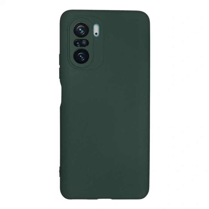 Xiaomi Poco F3 Kılıf Nano İçi Kadife Silikon - Koyu Yeşil