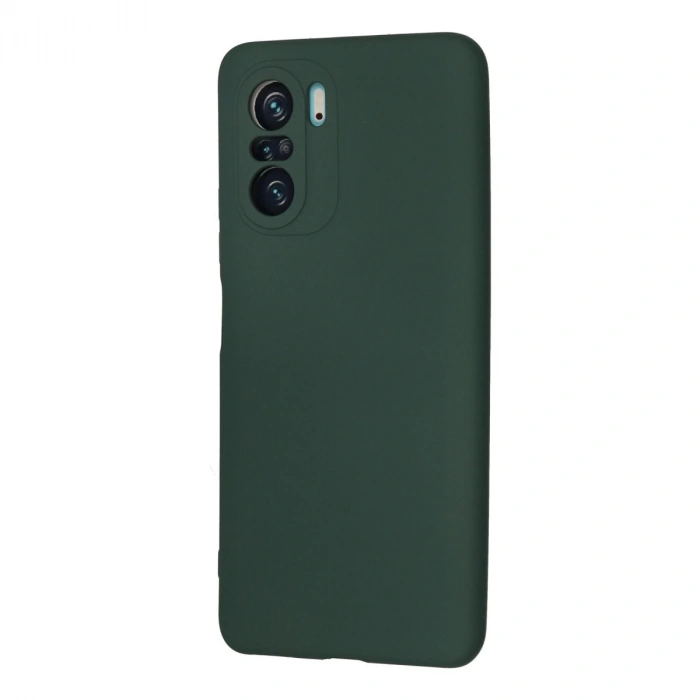 Xiaomi Poco F3 Kılıf Nano İçi Kadife Silikon - Koyu Yeşil