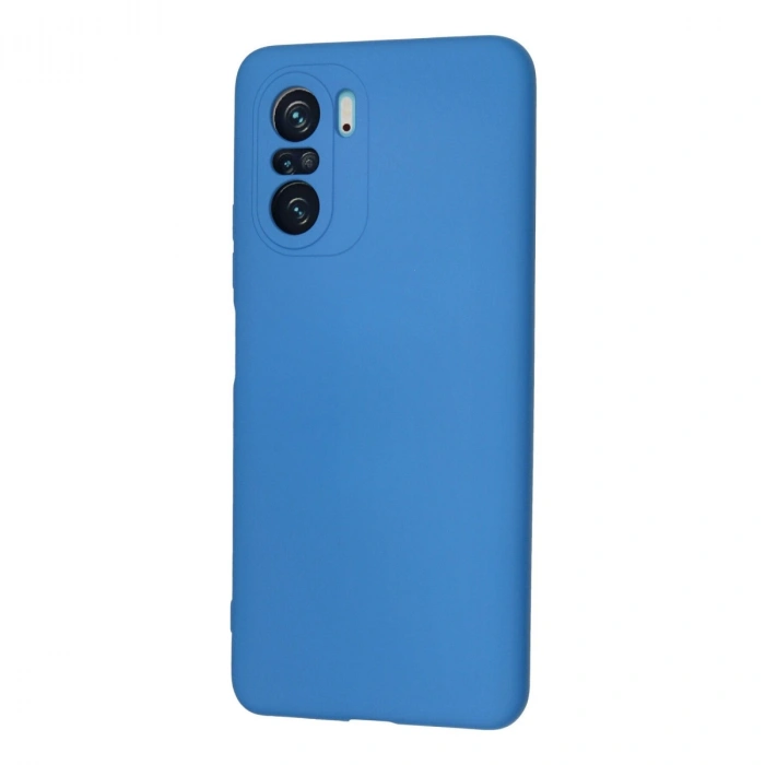 Xiaomi Poco F3 Kılıf Nano İçi Kadife Silikon - Mavi