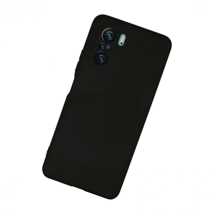 Xiaomi Poco F3 Kılıf Nano İçi Kadife Silikon - Siyah